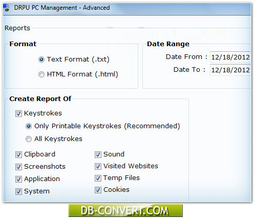 Advance Keylogger Software