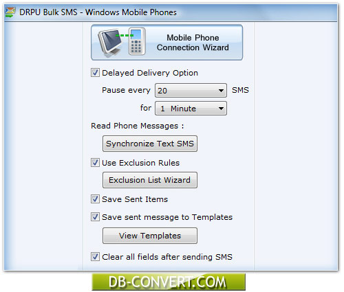 Bulk Text Messaging Software For Windows Based Mobile Phones Provides 