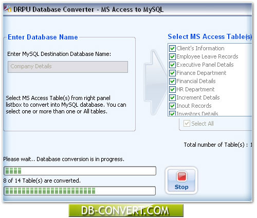 MS Access to MySQL Database Converter