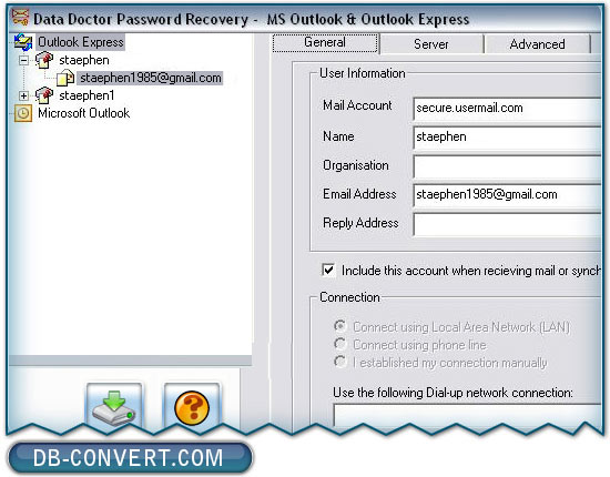 Outlook Express Password Recovery Software