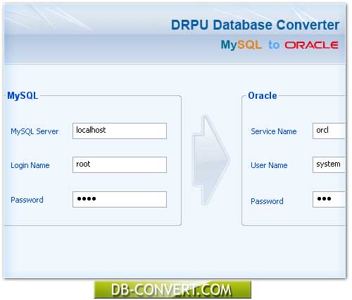 MySQL to Oracle Database Converter screenshot